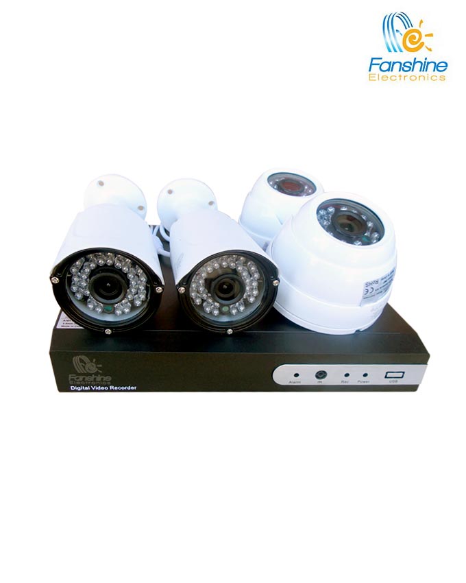 Fanshine FSK11404 720P 2MP AHD 4 Camera CCTV Kit